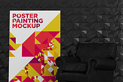 Poster Painting MockUp Pack 001, a Print Template by Traint (Thumbnail 10 of 21)