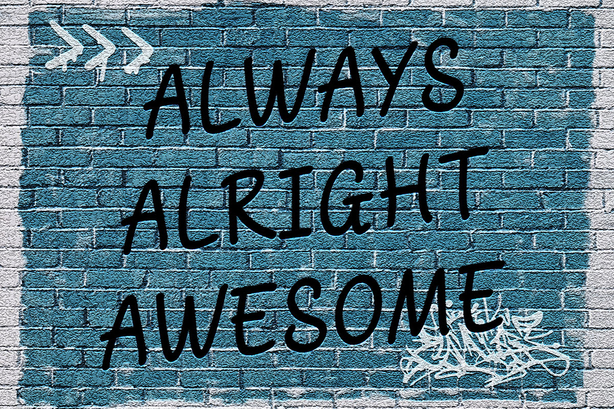 Alright Handwritten Font, a Handwritten Font by Ruddean2109 (Photo 6 of 10)
