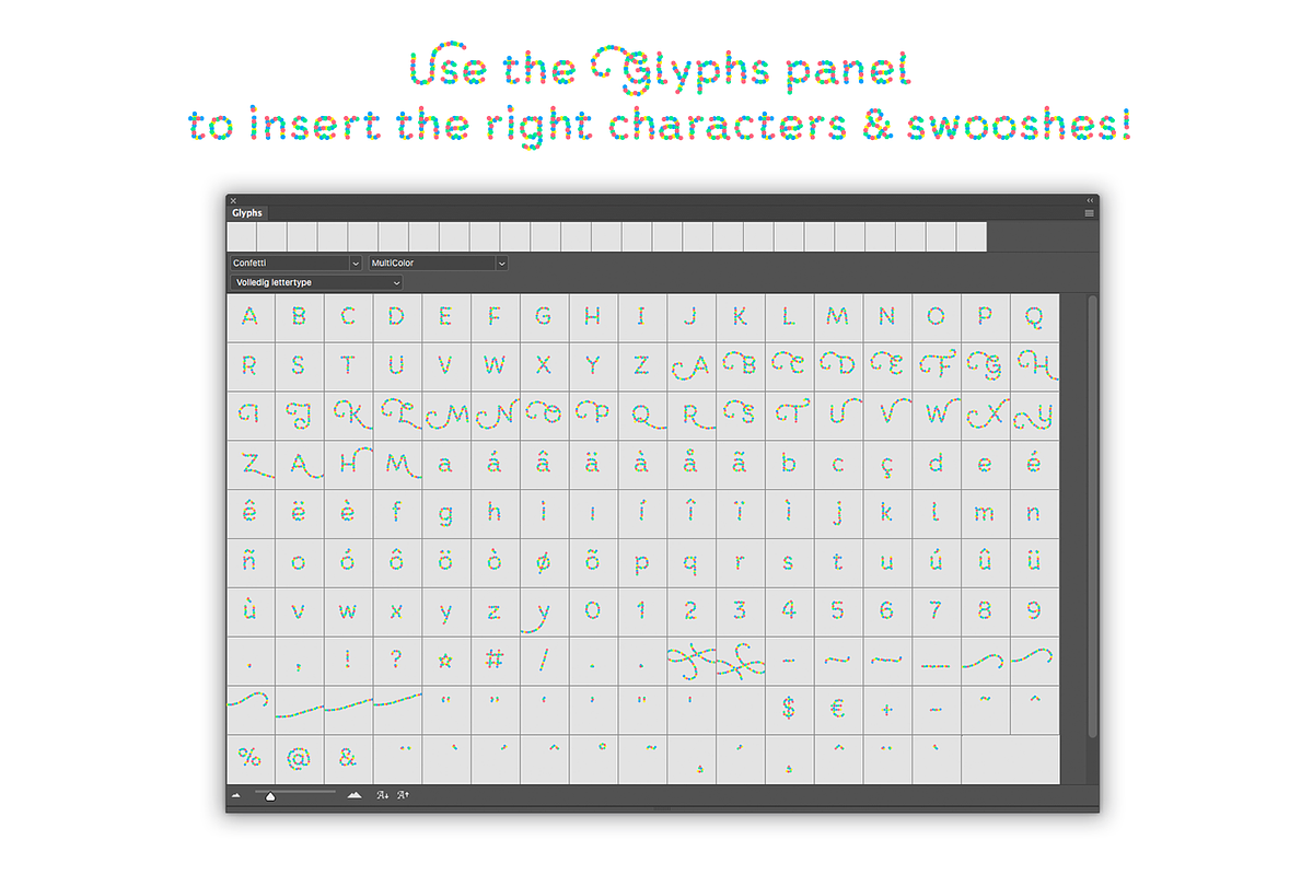Confetti font preview 6