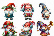 Christmas Gnome Musicians PNG, an Illustration by Craft Nest (Thumbnail 5 of 6)