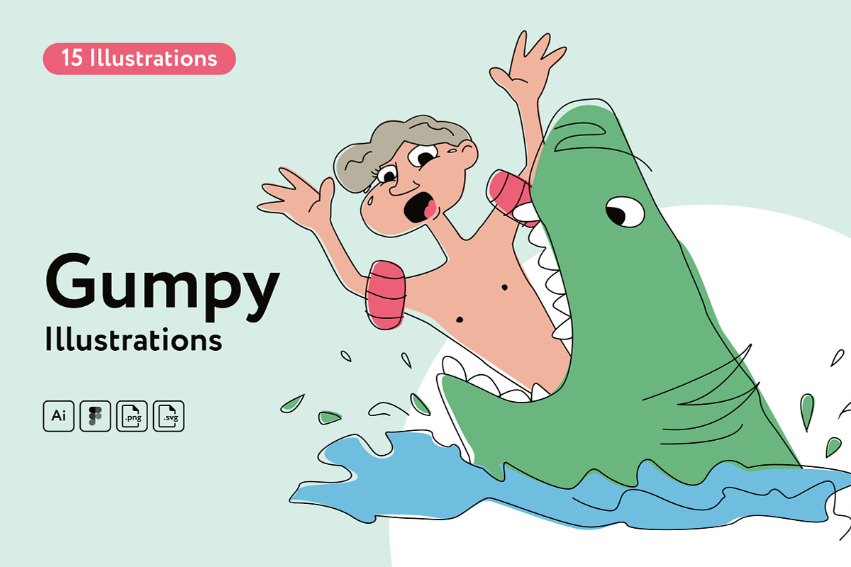 Gumpy Errors Illustrations
