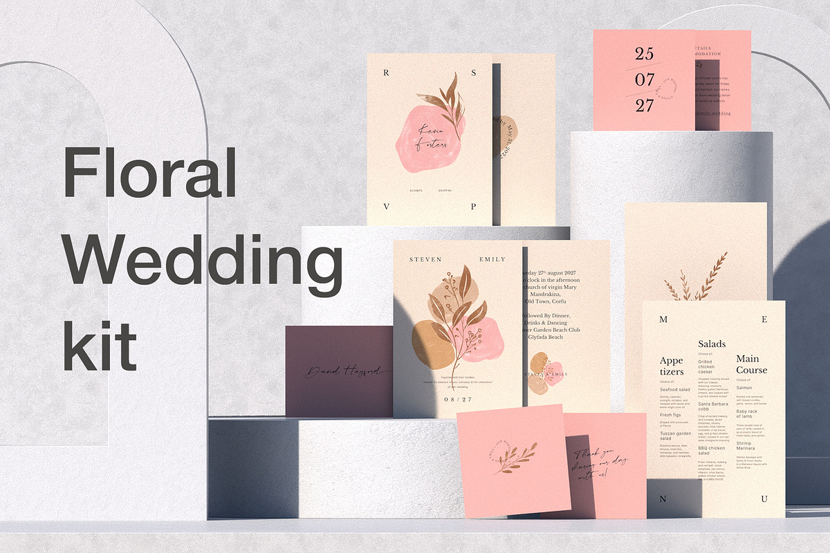 Floral Boho Wedding Invitation, an Invitation Template by BigWeek (Photo 1 of 6)