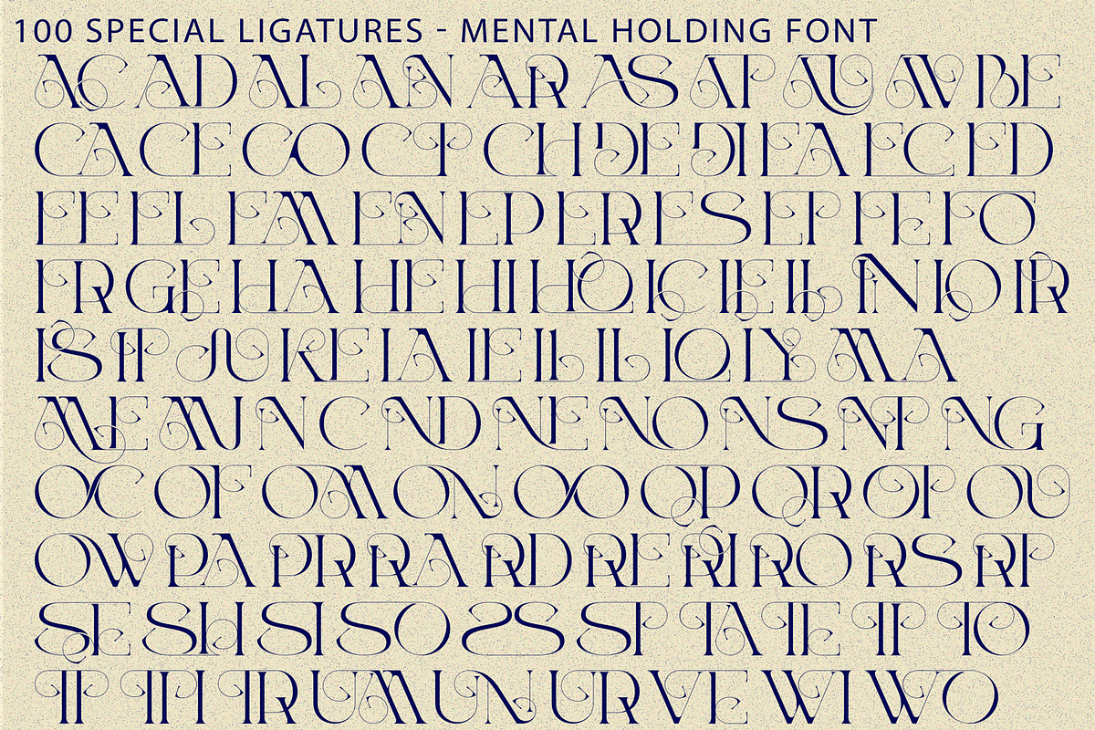MENTAL HOLDING - ELEGANT FONT, a Serif Font by 177Studio (Photo 8 of 8)