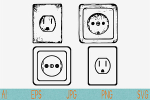 socket, outlet svg png vector