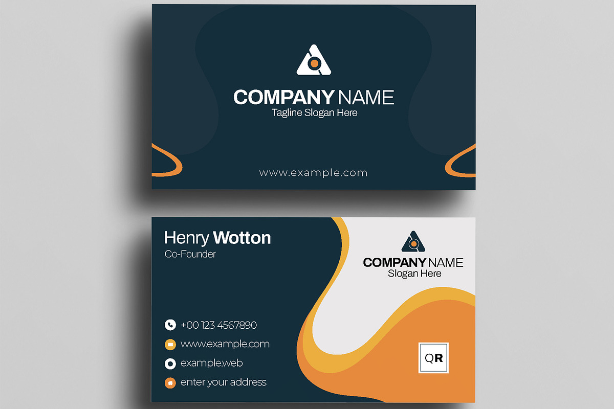 Company Business Card Template, a Stationery Template by MightyDesign (Photo 3 of 6)