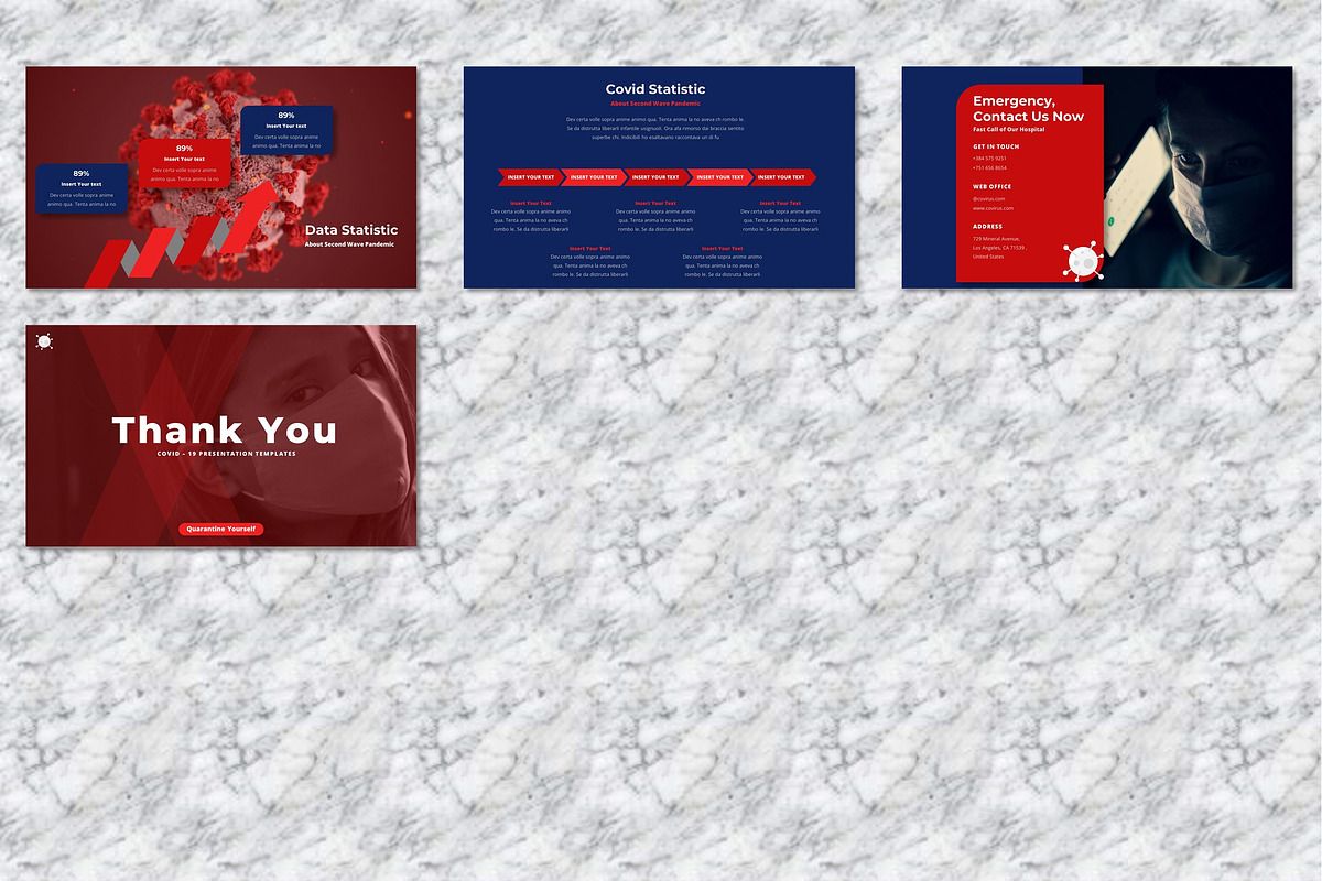 Covirus - Covid Medical  Powerpoint, a Presentation Template by Dhabee (Photo 6 of 6)