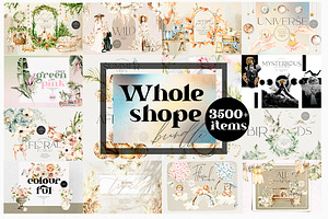 WHOLE SHOP Bundle 29 In 1 Watercolor