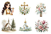 First Communion Clipart, an Illustration by CreationArt (Thumbnail 3 of 5)