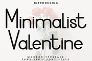 Minimalist Valentine, a Sans Serif Font by InermediaSTUDIO (Thumbnail 1 of 8)