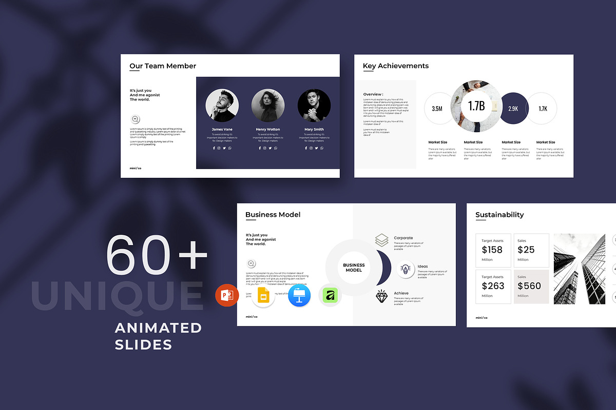 Minimal Presentation Template, a Presentation Template by Aura Agency (Photo 3 of 11)