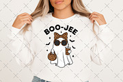 Boo Jee Leopard Ghost Halloween Png, an Illustration by Craft Nest (Thumbnail 2 of 6)