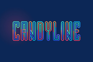 Candyline Colored display font, a Symbol Font by kaer_shop