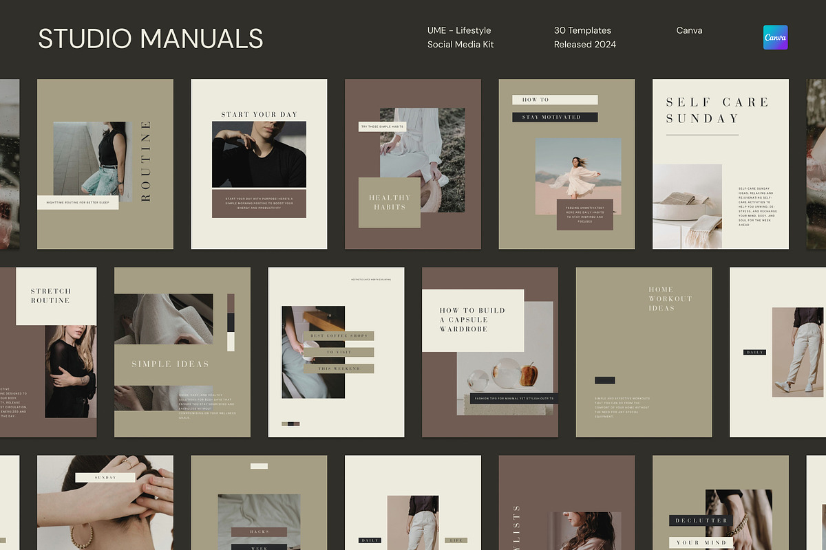 UME – Lifestyle Social Media Kit, a Social Media Template by Studio Manuals (Photo 4 of 8)
