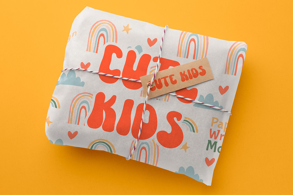 Smooth Cheese - Groovy Retro Font, a Font by Arendxstudio (Photo 5 of 9)