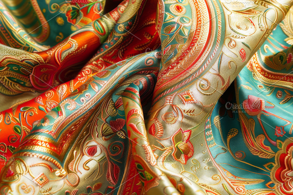 Indian Fabric - 43 images, a Beauty & Fashion Photo by Handmadefont (Photo 6 of 11)
