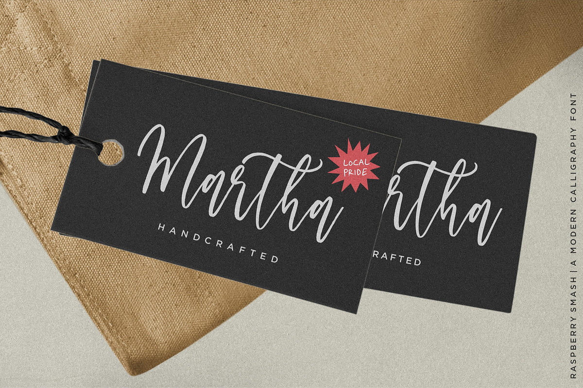 Raspberry Smash - Calligraphy Font, a Script Font by Letterative Studio (Photo 4 of 6)