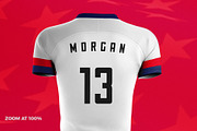 Women's Soccer Kit Mockup - Back, a Shirt Mockup by thedesignshark (Thumbnail 5 of 10)