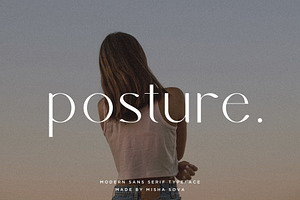 posture - modern sans serif