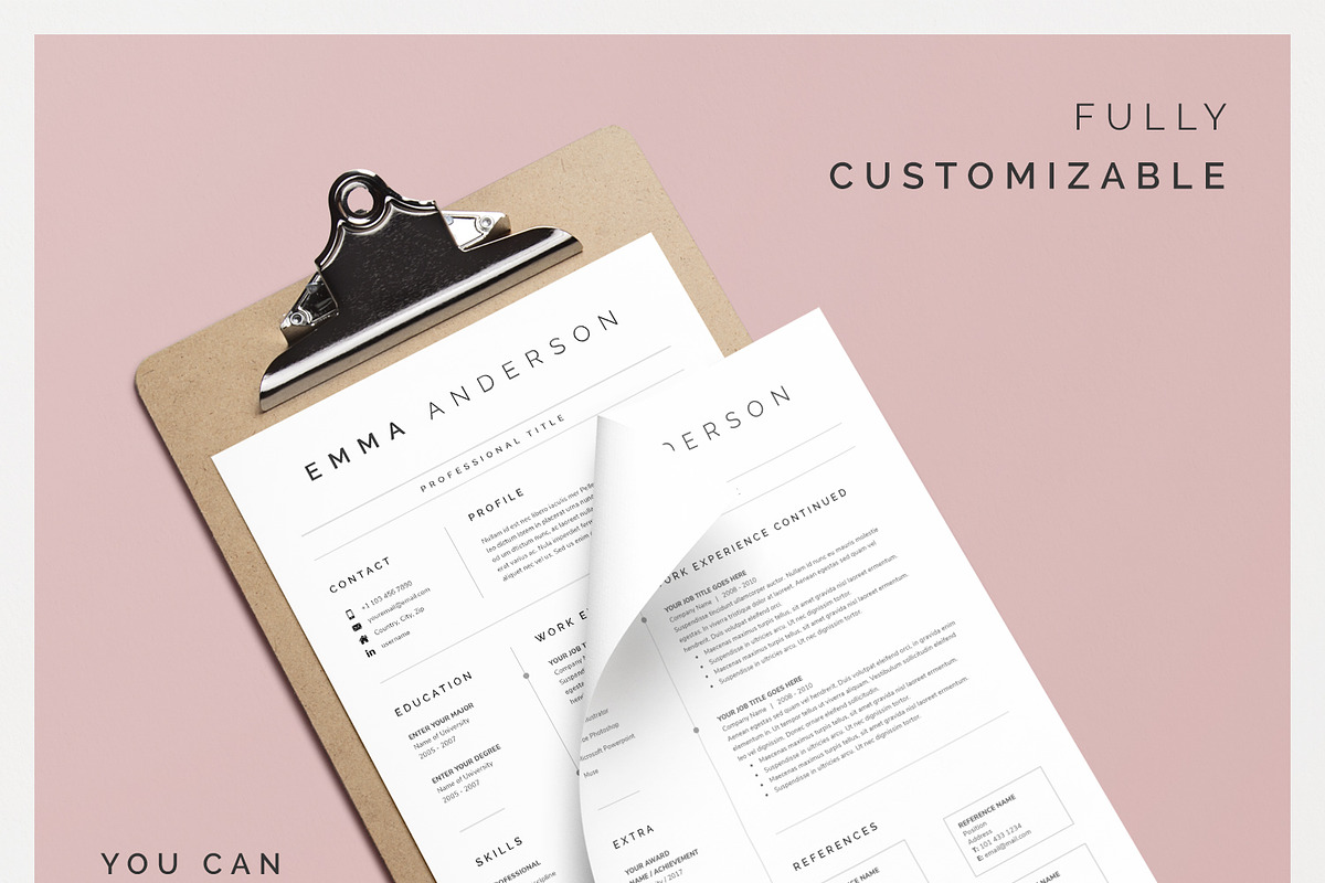 Word Resume & Cover Letter, a Resume Template by DemeDesign (Photo 4 of 6)
