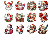 Vintage Santa Claus Retro Christmas, an Illustration by Design Market (Thumbnail 3 of 3)