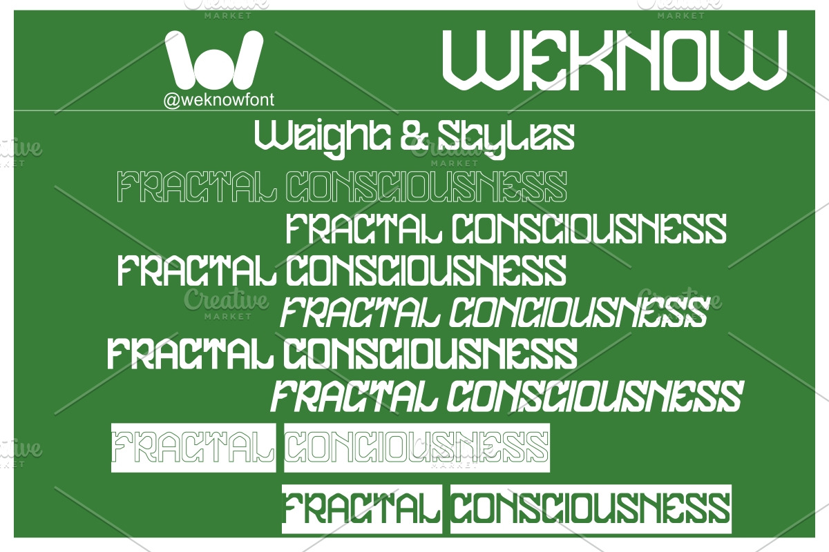FRACTAL CONSCIOUSNESS font, a Slab Serif Font by weknow (Photo 7 of 8)