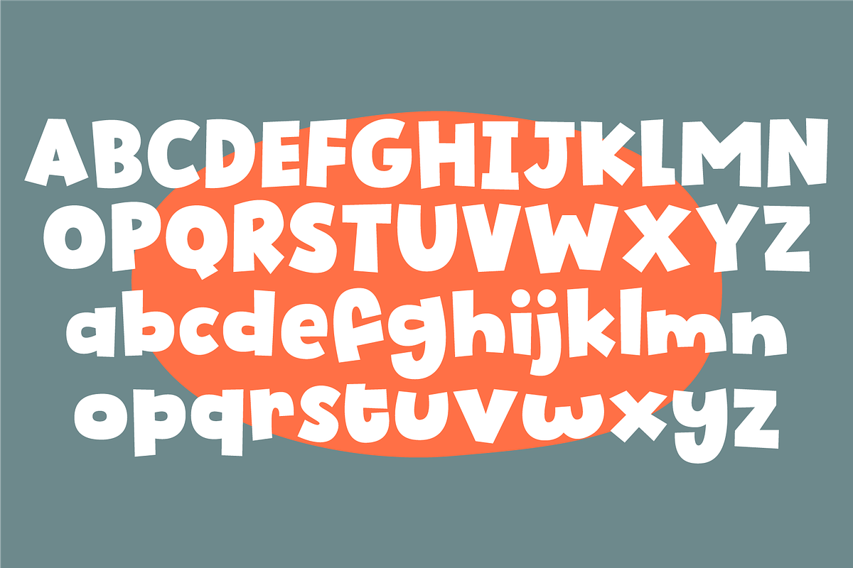Biskuit Kids - tasty and chewy!, a Font by pizzadudedotdk (Photo 2 of 5)