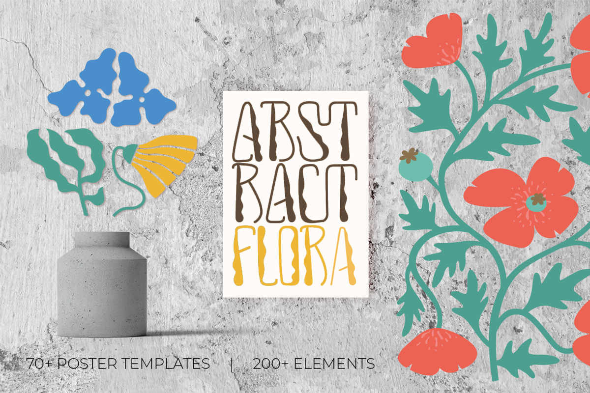 Abstract Flora. Poster Creator, a Decorative Illustration by Purrga (Photo 1 of 10)