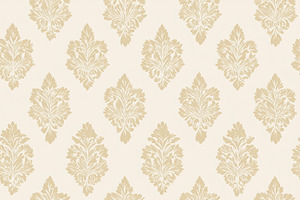 Seamless pattern damask pattern repeating on a light beige backg, a Pattern Graphic by Studio ANNA