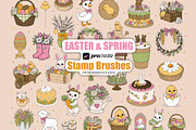 Procreate Easter and Spring brushes, a Brush Add-On by PDknyStudio (Thumbnail 1 of 6)