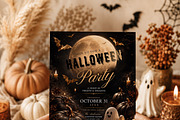 Spooky Gothic Halloween Party Design, an Invitation Template by Arslan (Thumbnail 3 of 5)
