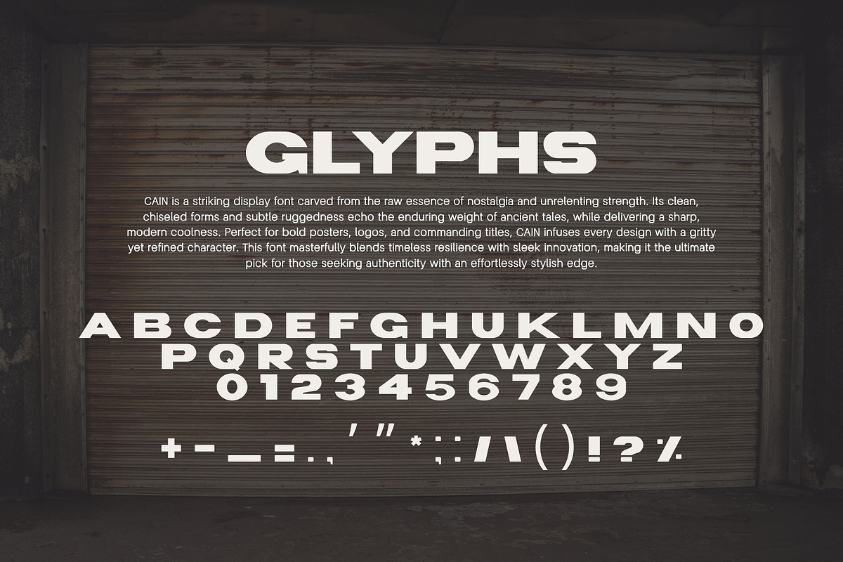 CAIN FONT - MODERNDISPLAY SAN SERIF, a Sans Serif Font by BURSTYPE (Photo 8 of 9)