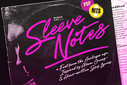 Sleeve Notes: Analogue Script Font, a Script Font by Wingsart Studio (Thumbnail 1 of 12)