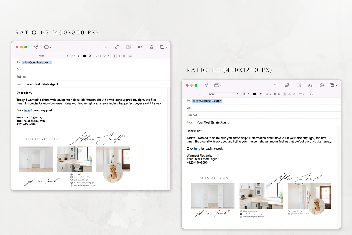 3 Email Signature Templates, a Marketing Template by ZoaniDesign (Photo 3 of 10)