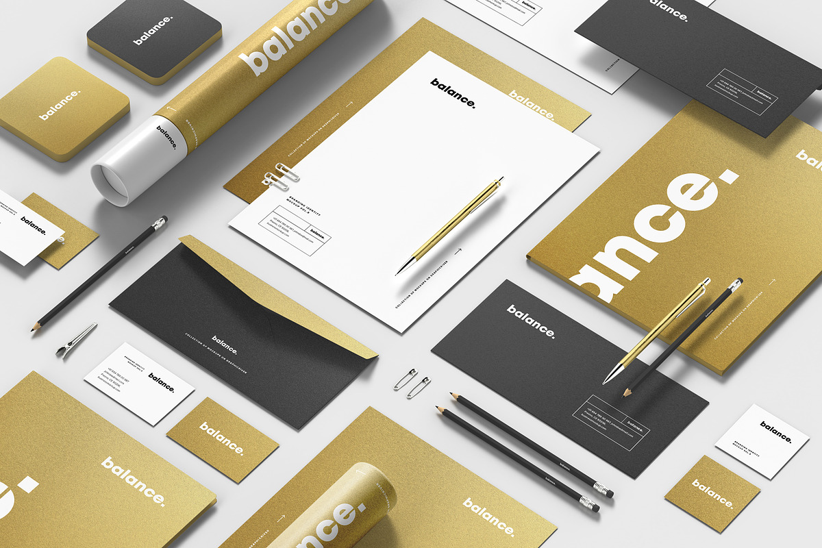 Stationery Branding Mockup 7, a Pens & Pencil Mockup by Yogurt86 (Photo 2 of 14)