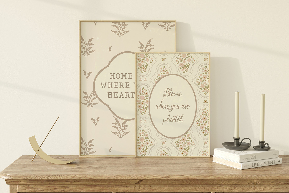 Vintage Pattern, background, frames, a Pattern Graphic by Cozy pattern shop (Photo 10 of 11)
