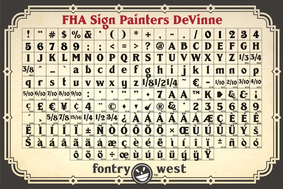 FHA Sign DeVinne, a Serif Font by Fontry West (Photo 9 of 9)