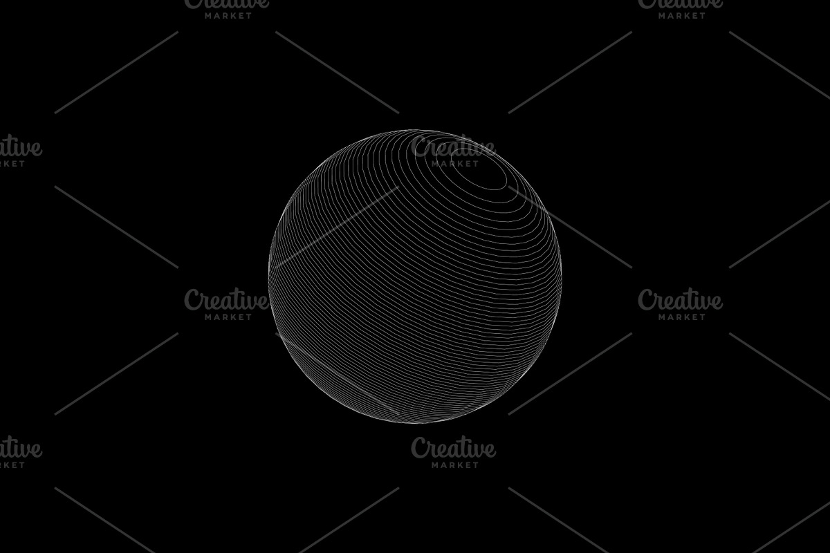 WIREFRAME GEOMETRIC ELEMENTS, an Object Graphic by BonkiStudio (Photo 9 of 10)