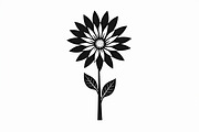 Floral Outline Vector Pack, an Illustration by yasushie (Thumbnail 13 of 21)