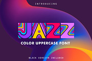 JAZZ - SVG Color Font, a Sans Serif Font by Struvictory.art (Thumbnail 1 of 9)