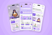 Calmara - Calm Wellness App UI Kit, an App Template by twinstd (Thumbnail 4 of 5)