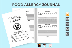 Food Allergy Log Book KDP Interior