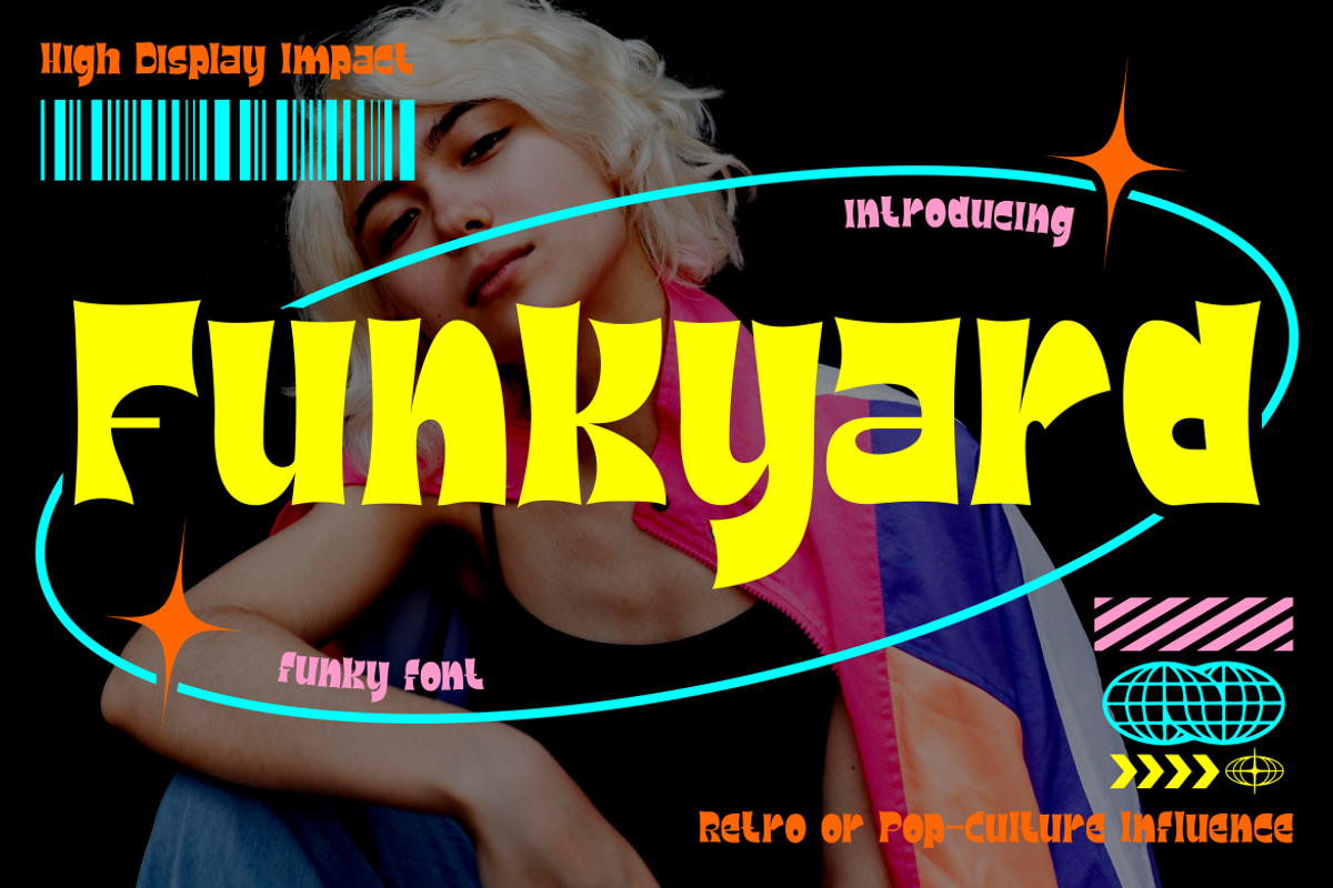 Funkyard Funky Font, a Font by PutraCetol Studio (Photo 1 of 5)