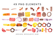 Autumn Vibes Watercolor Splash Pack, a Texture Illustration by Design Resource Hub (Thumbnail 3 of 5)