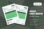 Simple Modern Design - Invoice, a Print Template by AQR Studio (Thumbnail 1 of 2)