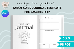 Tarot Card Journal Template KDP