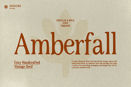 Amberfall - Cozy Vintage Serif, a Serif Font by SHOOM HOUSE