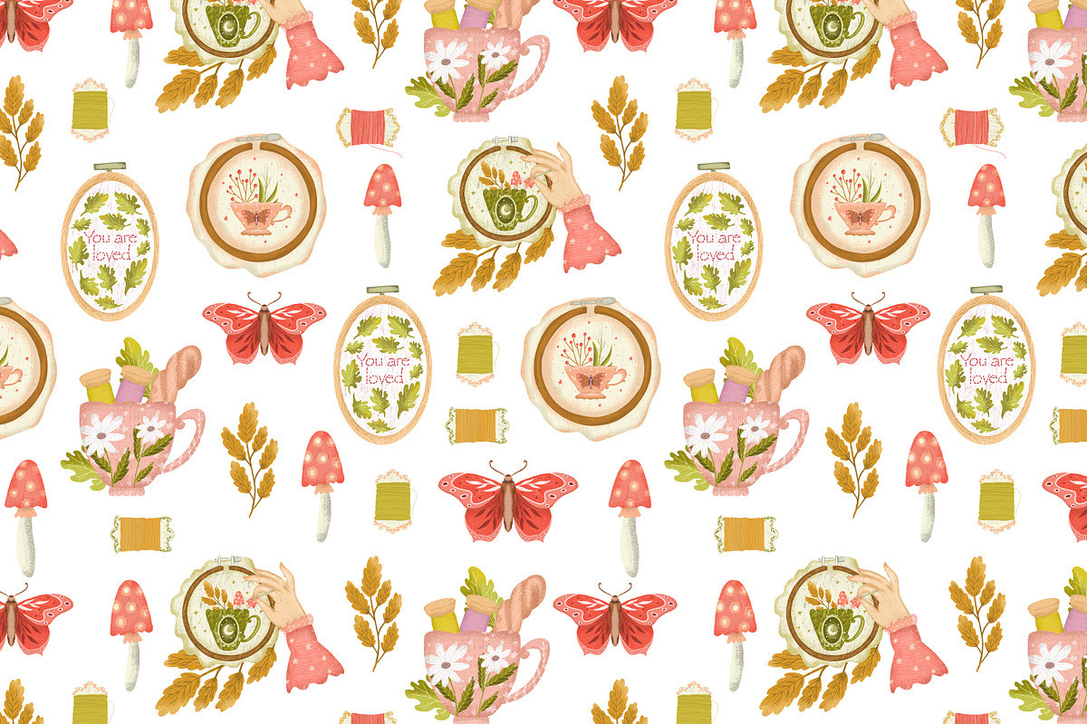 Embroidery lover clipart set, an Object Illustration by Yelloo Fish (Photo 9 of 10)