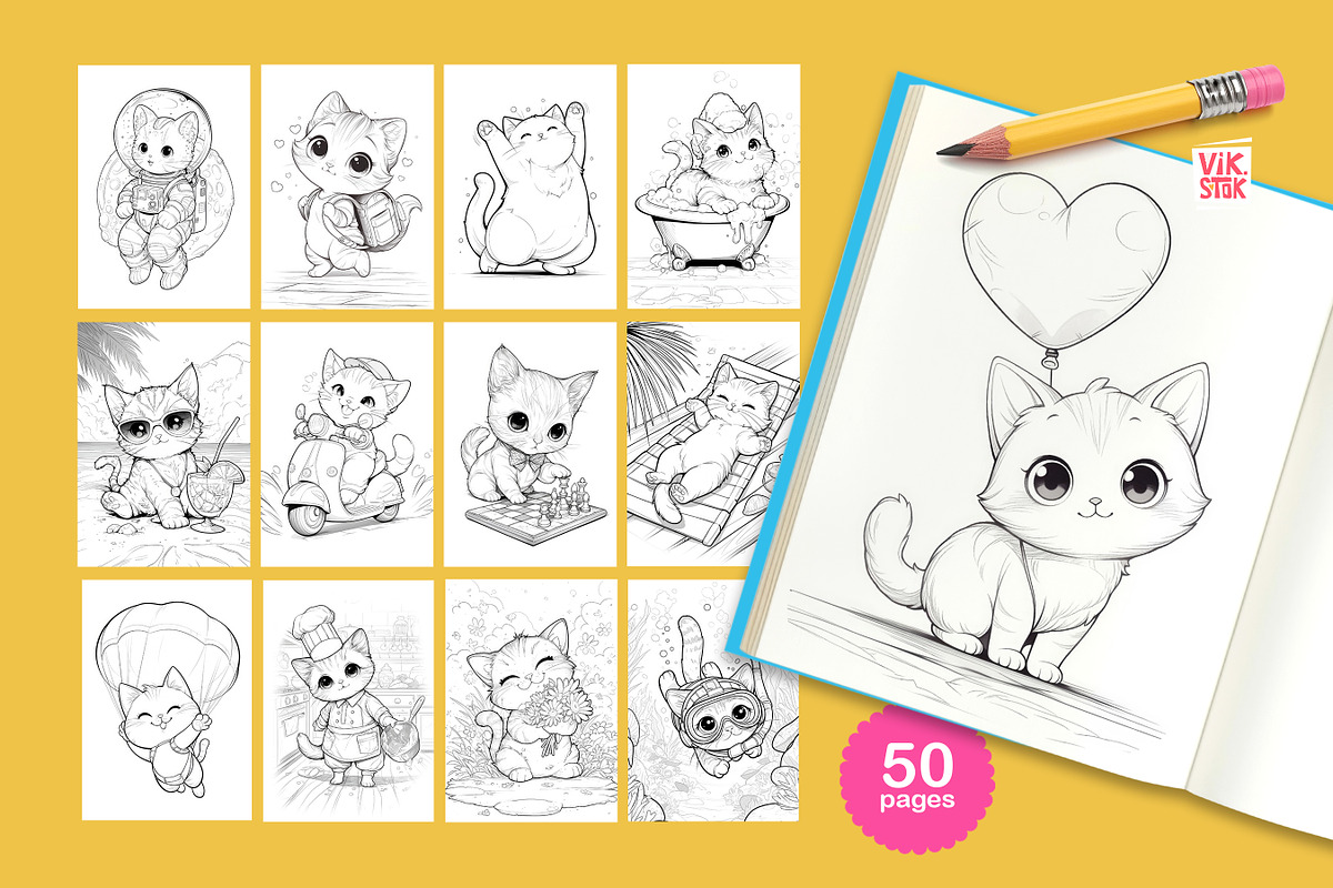 Animal Coloring Pages for Kids, an Animal Illustration by vik.stock (Photo 16 of 17)