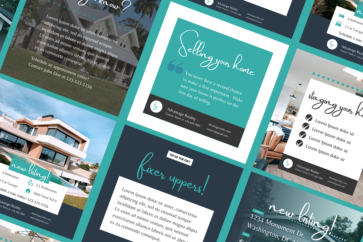 20 Real Estate Instagram Templates, a Social Media Template by Minva Themes (Photo 2 of 3)