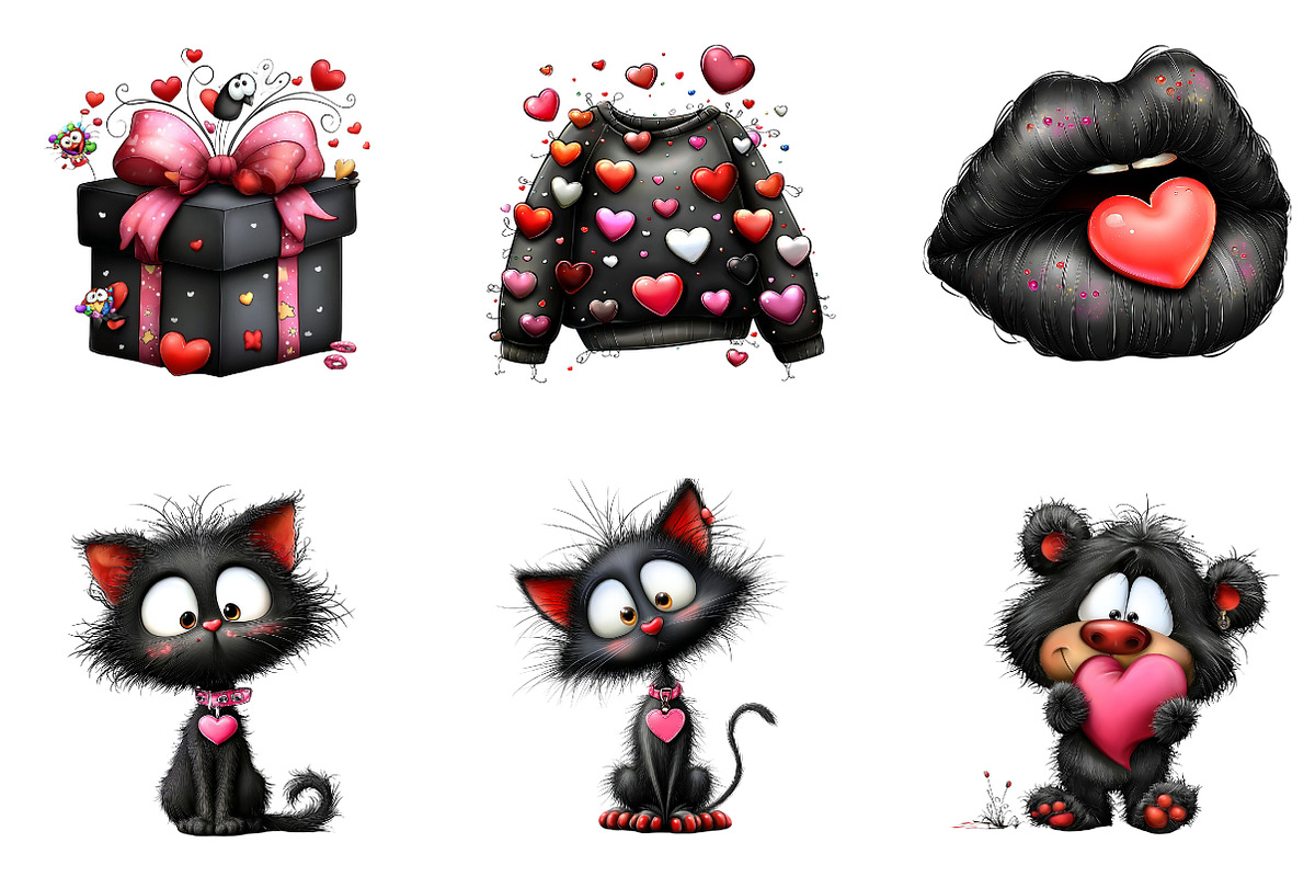 Moody valentine clipart, an Illustration by CreationArt (Photo 6 of 6)